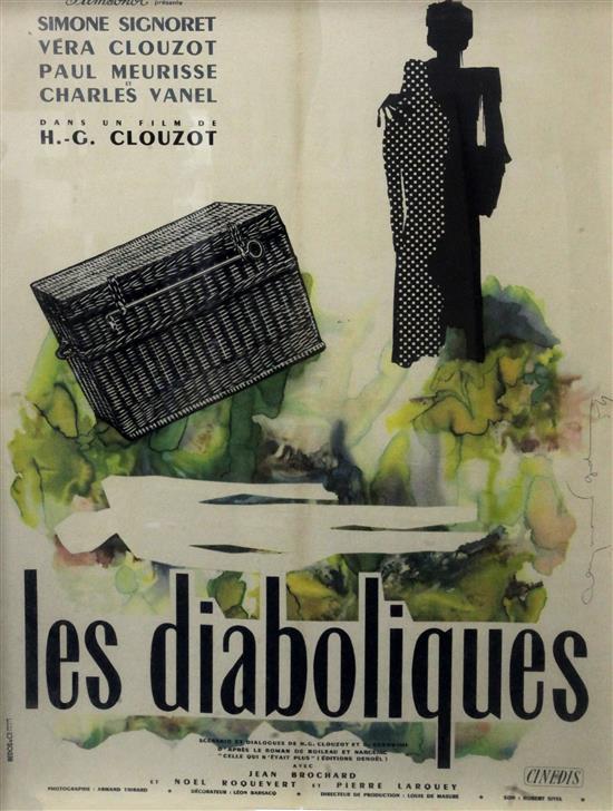 Les Diaboliques, 1954, Filmsonor, French, style A -- 31 x 24 in. (79 x 61 cm.)